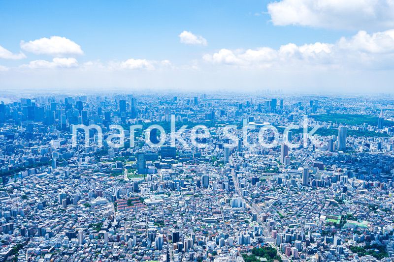 東京都心部・空撮写真