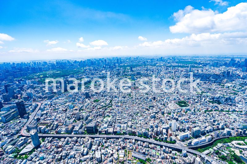 東京都心部・空撮写真