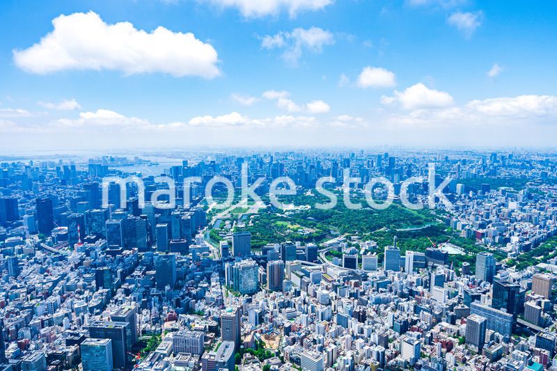 皇居空撮写真