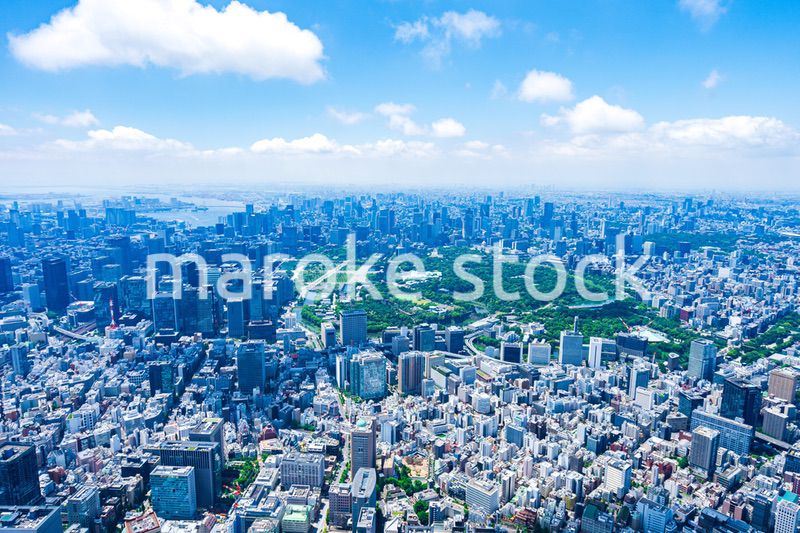 皇居空撮写真