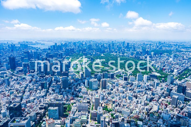 皇居空撮写真