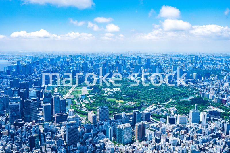 皇居空撮写真