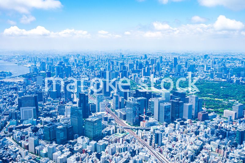 丸の内・空撮写真