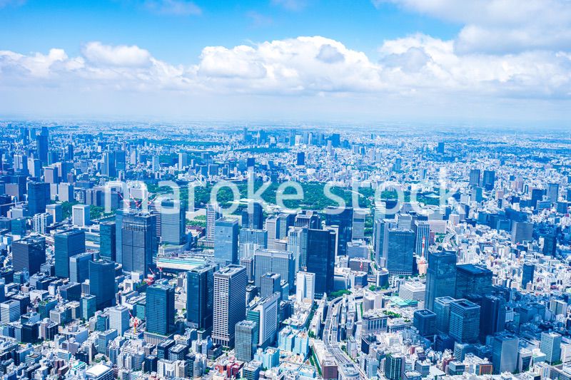 丸の内・空撮写真