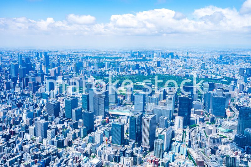丸の内・空撮写真