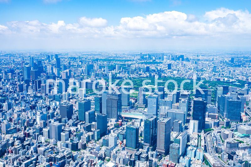 丸の内・空撮写真