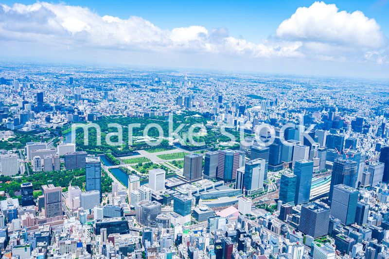 丸の内・空撮写真