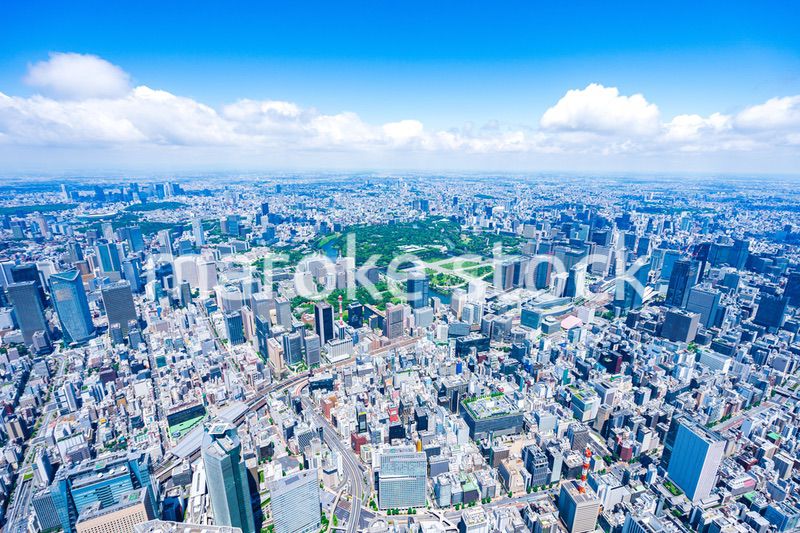 丸の内・空撮写真