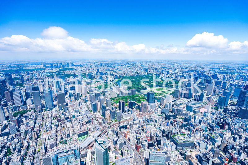 丸の内・空撮写真