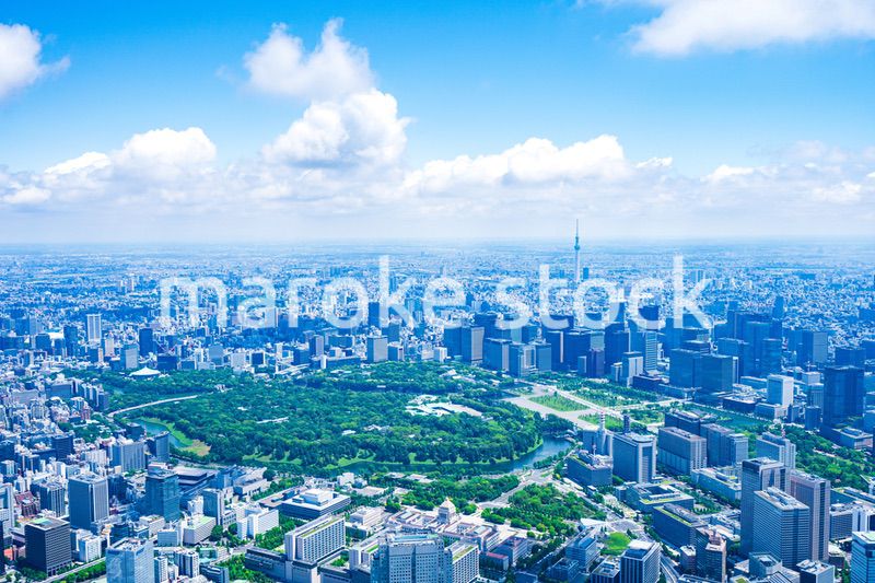皇居空撮写真