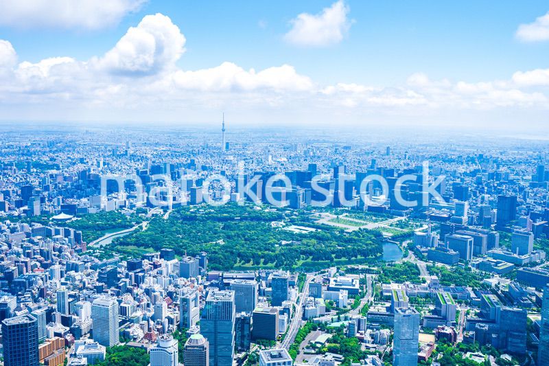 皇居空撮写真