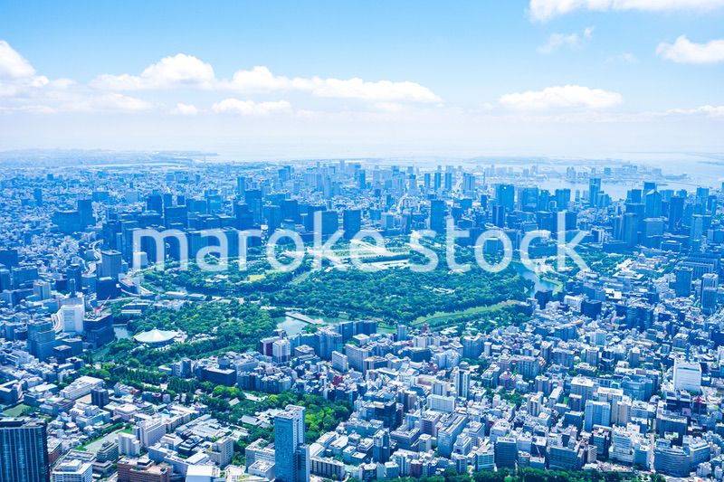 皇居空撮写真