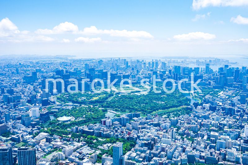 皇居空撮写真