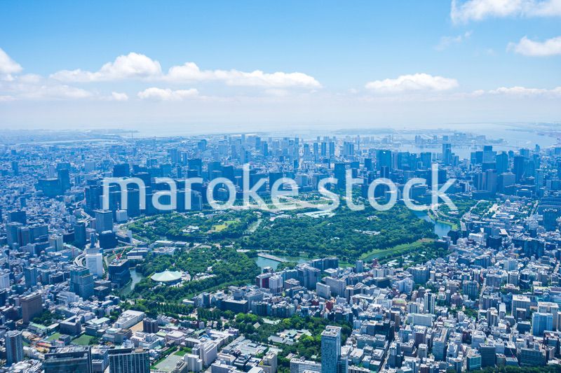 東京都心部 ヘリコプター空撮写真