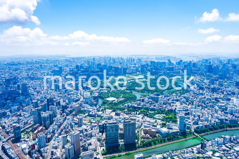 皇居空撮写真