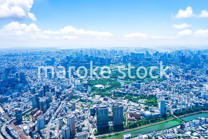 皇居空撮写真