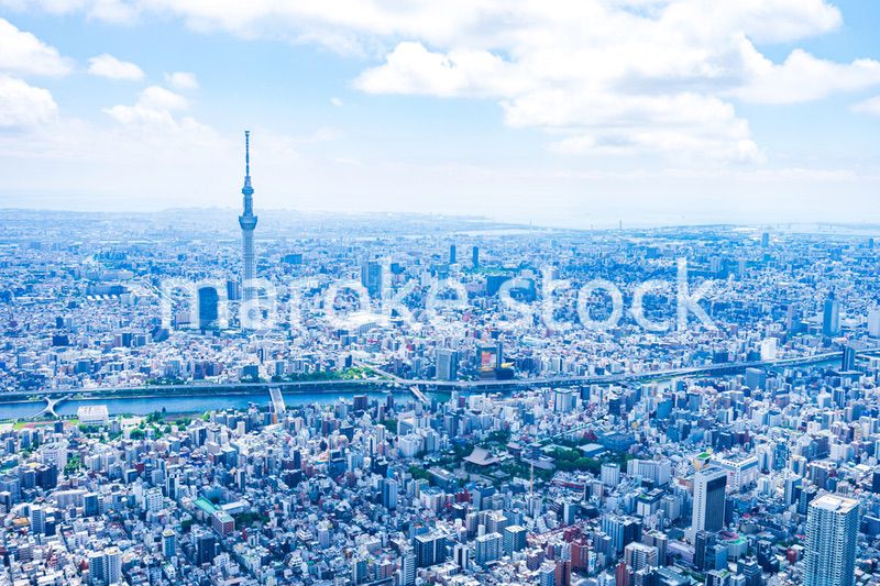東京スカイツリー・空撮写真