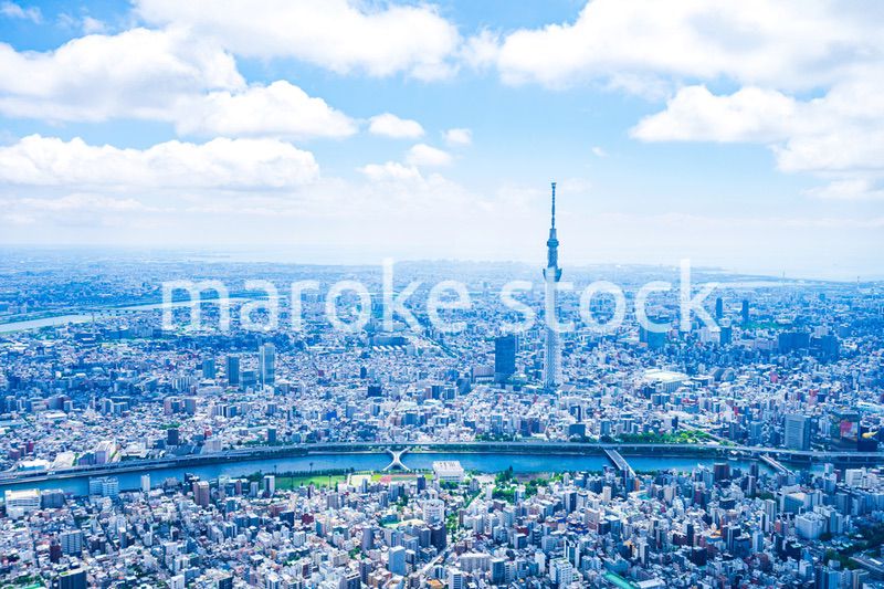東京都心部 空撮写真