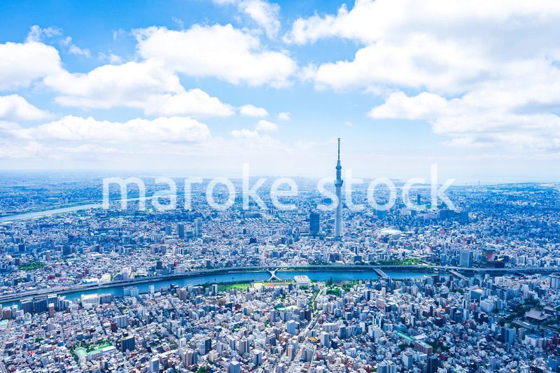 東京スカイツリー・空撮写真