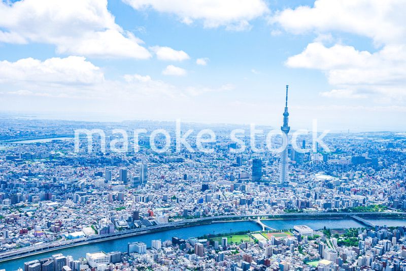 東京スカイツリー・空撮写真