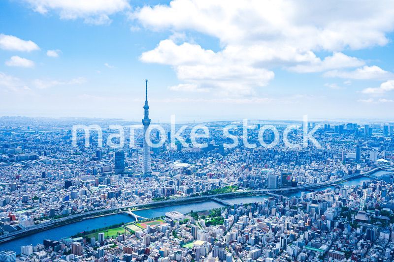 東京スカイツリー・空撮写真