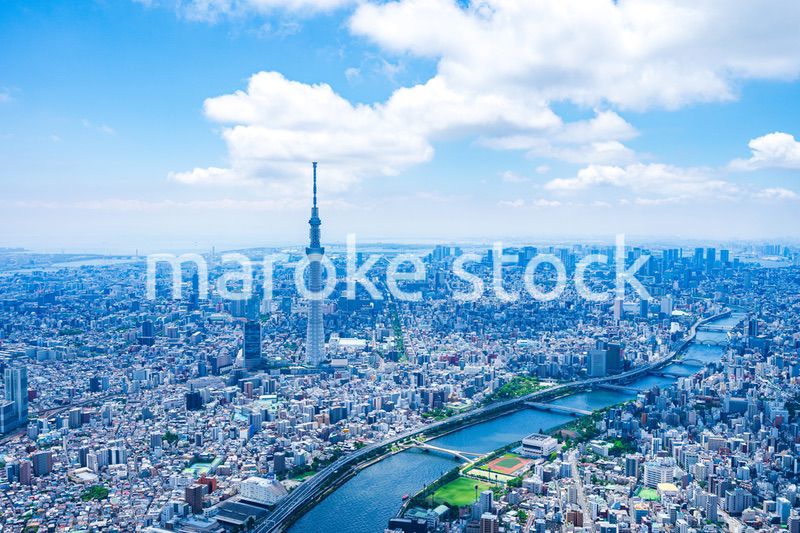 東京スカイツリー・空撮写真