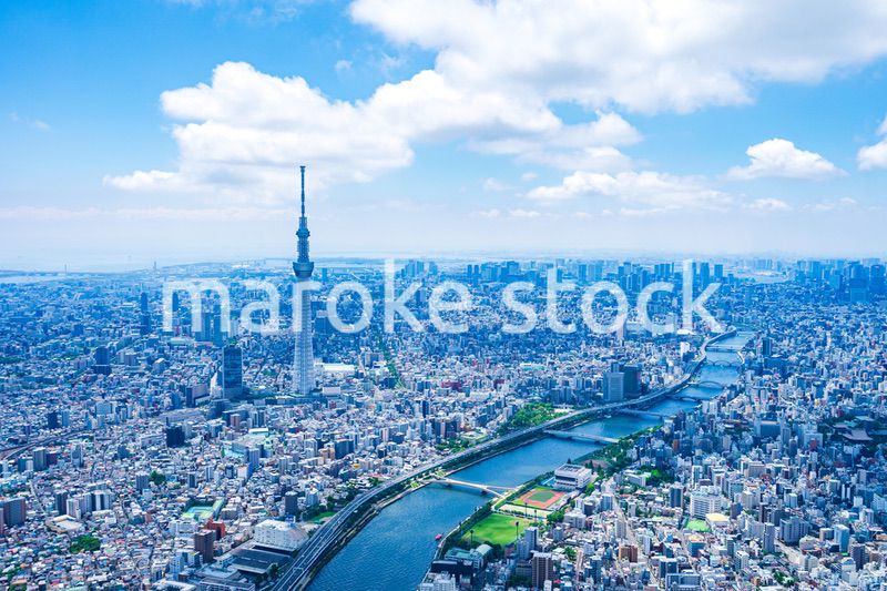 東京スカイツリー・空撮写真
