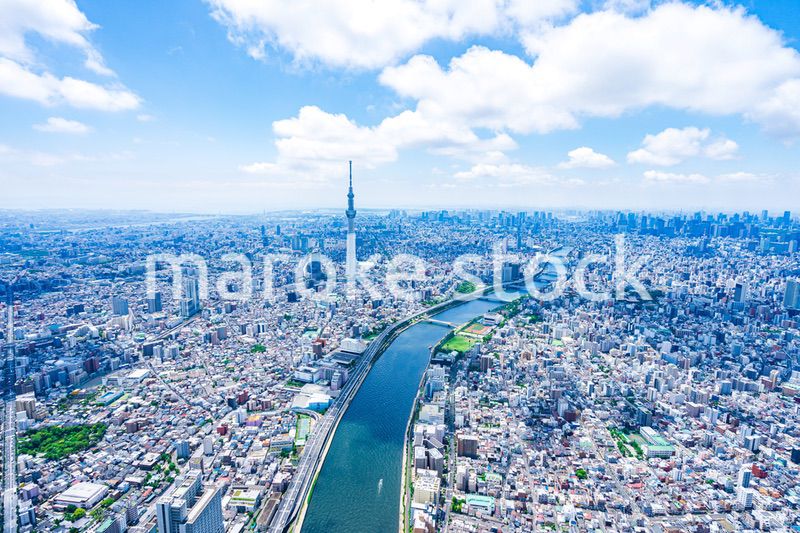 東京スカイツリー・空撮写真