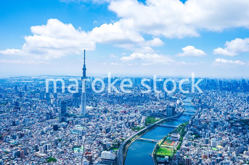 東京都心部 空撮写真