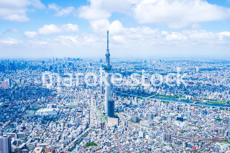 東京都心部 空撮写真