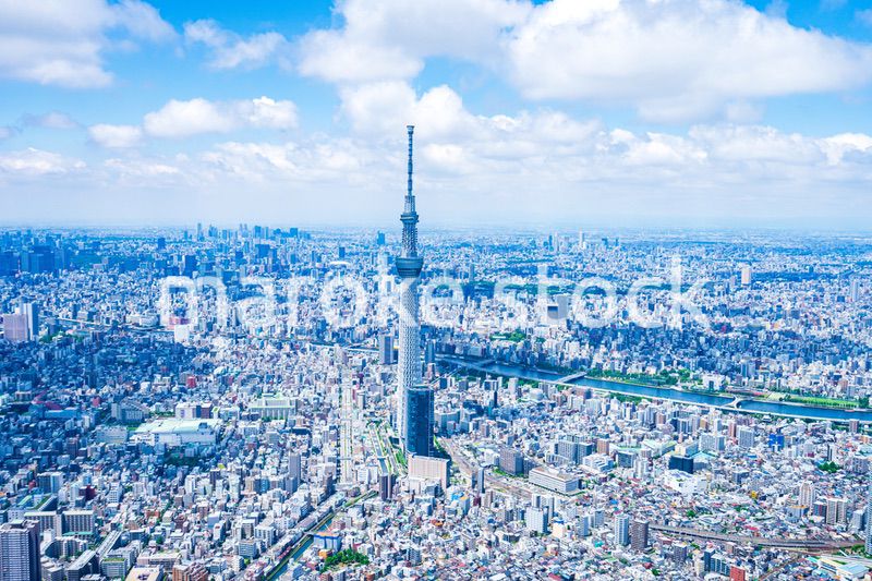 東京スカイツリー・空撮写真