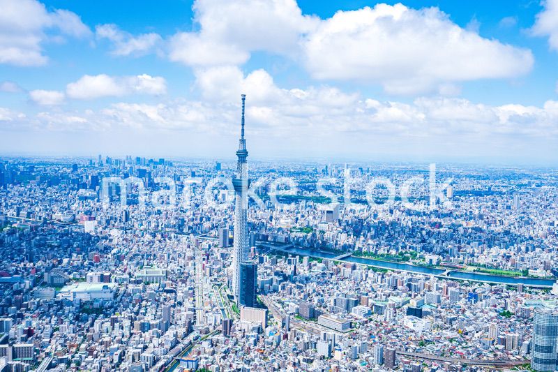東京スカイツリー・空撮写真