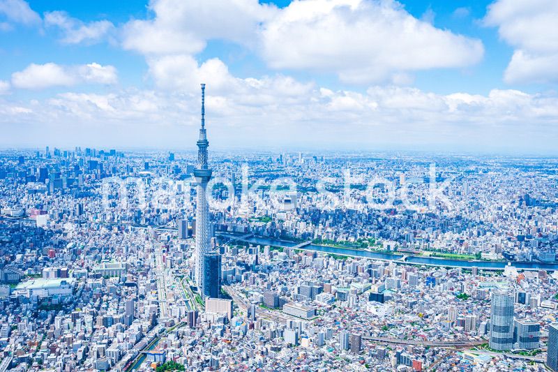 東京スカイツリー・空撮写真