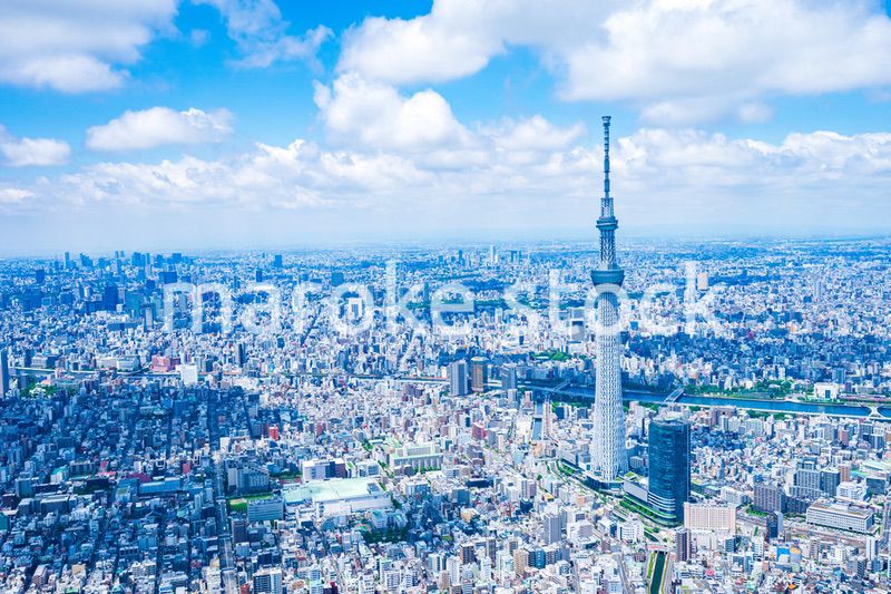 東京都心部 空撮写真