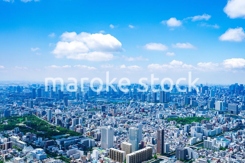 東京都市部・空撮写真