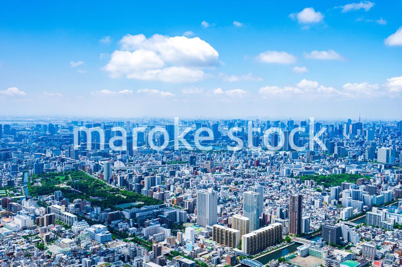 東京都市部・空撮写真