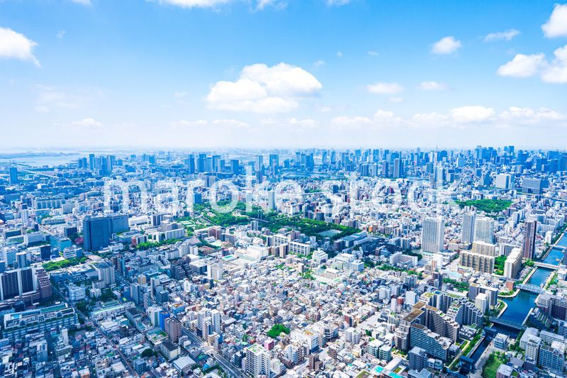 東京都市部・空撮写真
