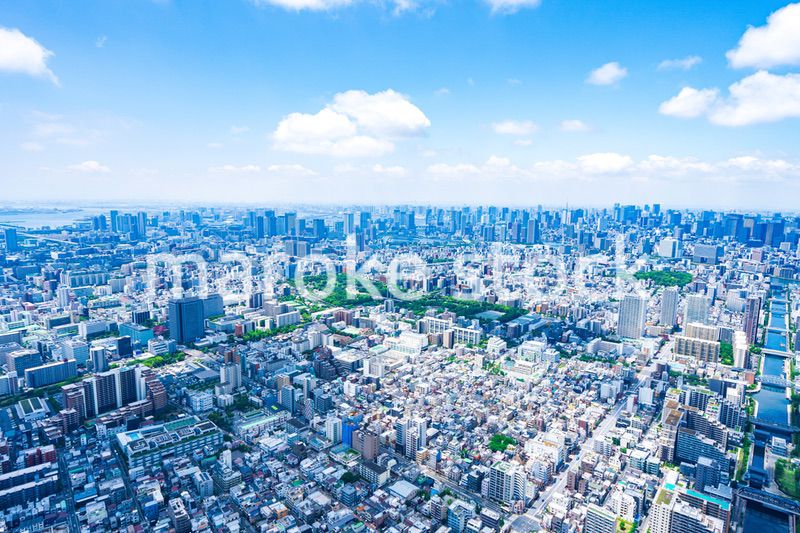 東京都市部・空撮写真