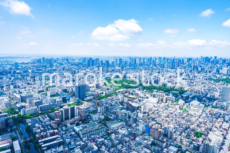 東京都市部・空撮写真