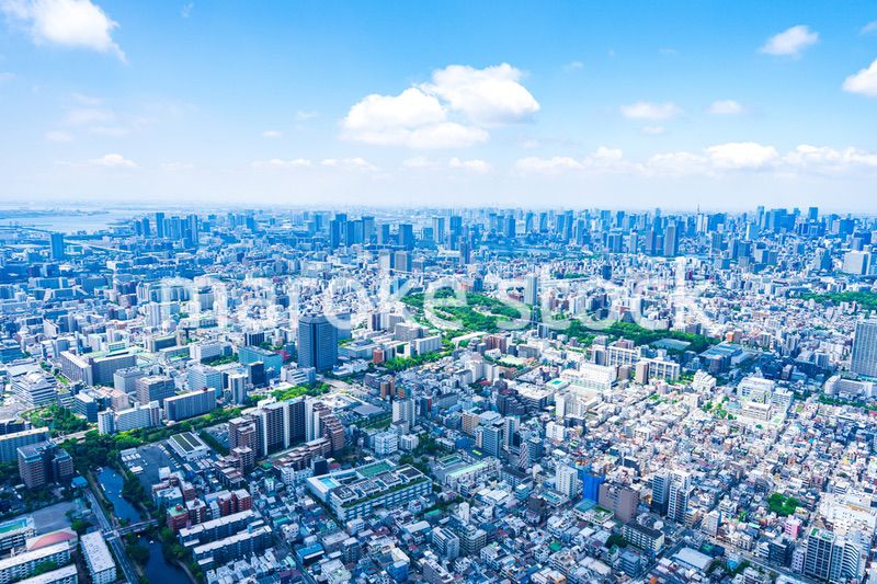 東京都市部・空撮写真