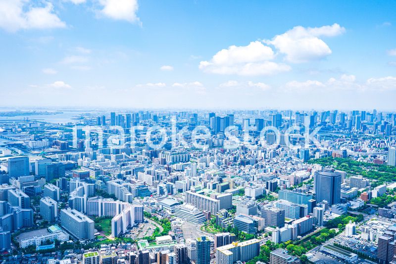 東京都市部・空撮写真
