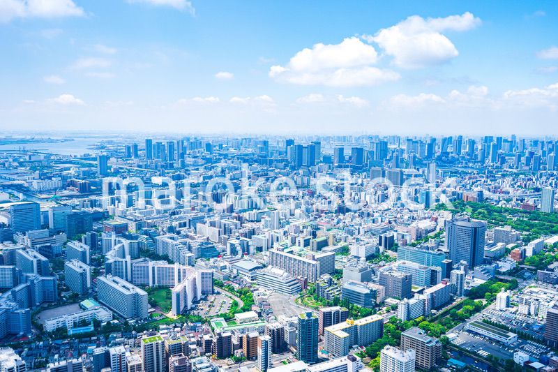 東京都市部・空撮写真