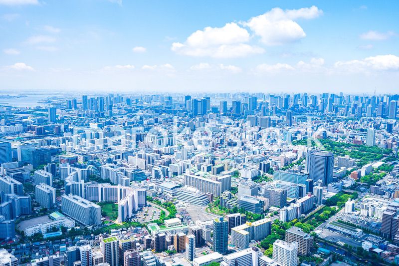 東京都市部・空撮写真