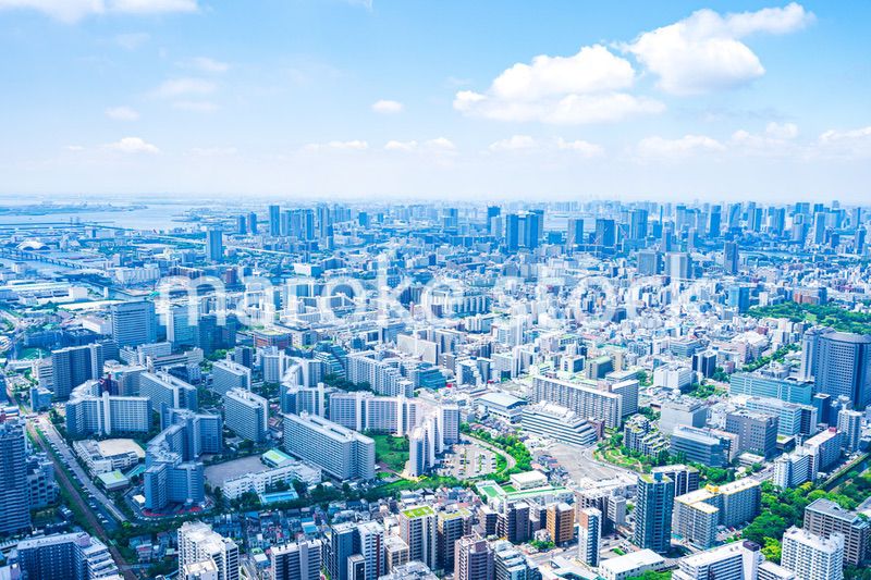 東京都市部・空撮写真