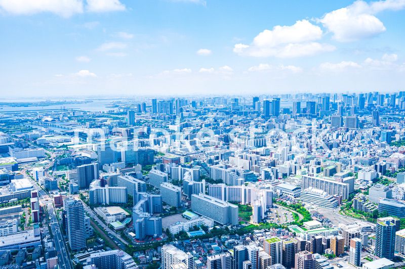 東京都市部・空撮写真