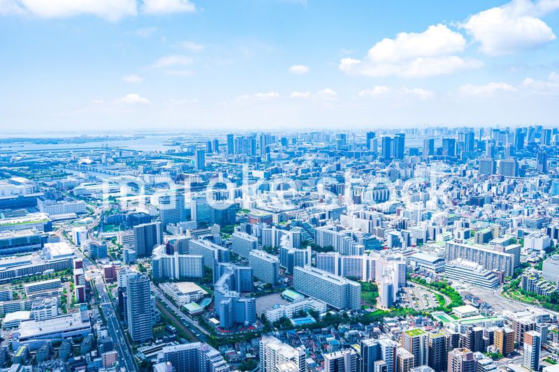 東京都市部・空撮写真