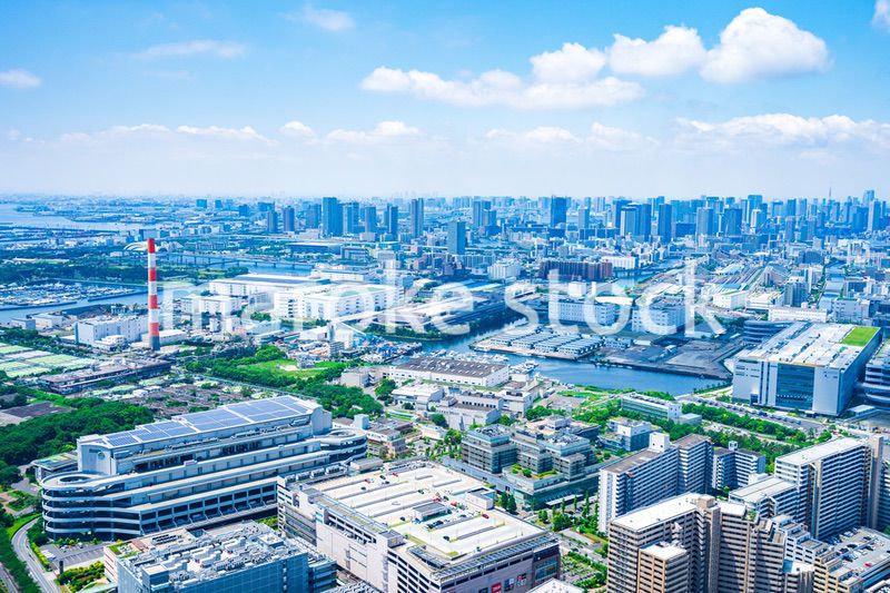 東京都市部・空撮写真